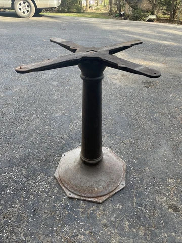 Antique Cast Iron Table Base Cover