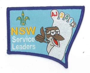 AJ2013 - AUSTRALIA SCOUT JAMBOREE - NEW SOUTH WALES SCOUTS SERVICE LEADER BADGE - Picture 1 of 1