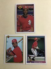 1989 1990 1991 Bowman #436  #195 #398 OZZIE SMITH - 3 CARDS LOT - NM-MINT 4636