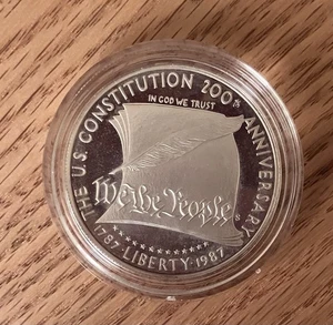1987 U. S. Constitution 200th Anniversary Coin .90 Proof  Silver          (2012) - Picture 1 of 6