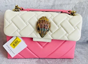 Neu mit Etikett Kurt Geiger London Schultertasche Kensington Farbblock gesteppt Leder - Bild 1 von 5