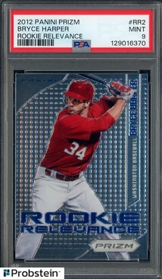 Panini Prizm Rookie Relevance #RR2 2012 Bryce Harper Nationals radiocontrol novato PSA 9 Foto 1 de 2
