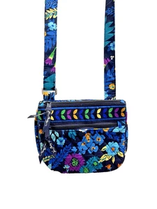 Borsa Vera Bradley Little Flap Hipster/Borsa a tracolla blu notte modello ritirato - Foto 1 di 10