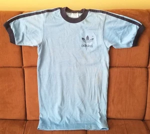 Camisa Azul Rayas Logotipo Trifolio Timbre Años 80 De Colección EE. UU. Talla XS PLS LEER - Imagen 1 de 13