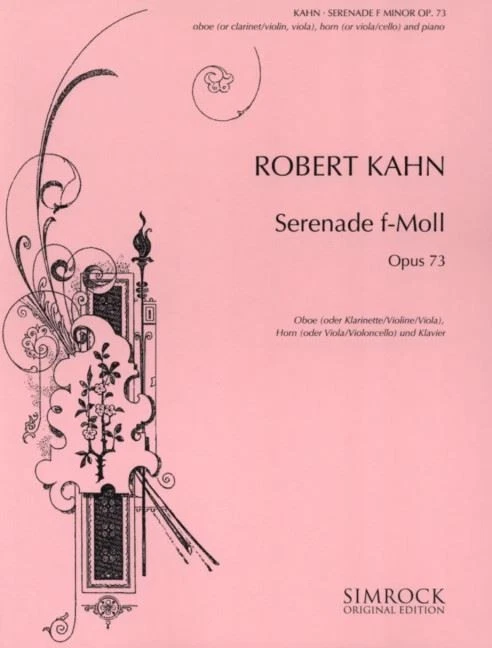 Serenade in F major op. 73 Set Oboe [Clarinet, Violin, Viola], Horn [Viola, Viol - Image 1 of 1
