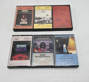 Lot of 3 Rush Cassette Tapes-Permanent Waves / Hold Your Fire & 3 Empty Cases - Picture 1 of 4
