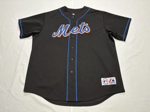 New York Mets MLB Majestic Brand Carlos Beltran #15 maglia cucita nera 2XL - Foto 1 di 8