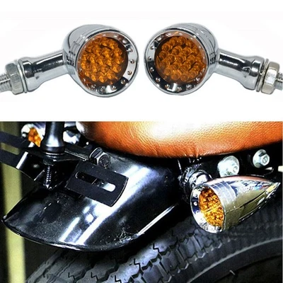 Luces LED de giro ámbar para motocicleta para Harley Davidson Iron 883 Road Glide Foto 1 de 4