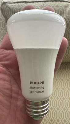 8-EIGHT - Philips Hue White A19 LED Smart Bulb Bluetooth Alexa Google 800 Lumens - Image 1 of 3