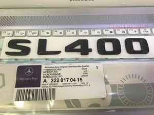 Black "SL400" High quality Rear Trunk Emblem Decal Badge For Mercedes Benz SL400 - Picture 1 of 7