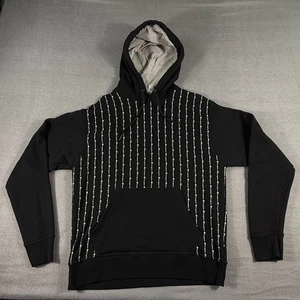 Champion Black Hoodie Logo Stripe Pullover Sweatshirt Medium Unisex Athleisure - Bild 1 von 10