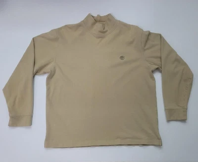 Camiseta Pulôver Masculina Timberland Tan/Bege Decote Simulado Manga Longa X-Grande - Imagem 1 de 4