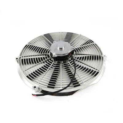 Ventilador Térmico Eléctrico Radiador 12V Reversible 16" - Motor Grande Cromo Foto 1 de 2