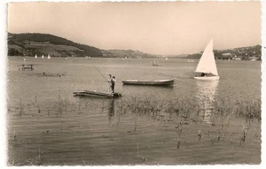 Carte postale semi ancienne Lac de Paladru Charavines un jour d'été CPSA - Picture 1 of 1