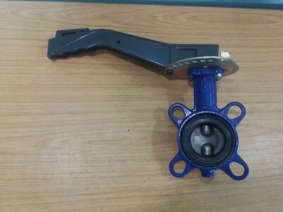 KSB Isoria Amri Iron Wafer Pattern Butterfly Lever Valve 3G6K6XV DN50 2" PN16 - Image 1 of 4