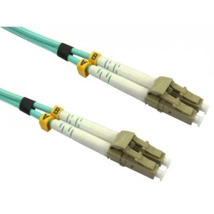 OM4 Fibre Optic Patch Cable LC-LC Multi-Mode Network Lead UPC 50/125µm Duplex - Picture 1 of 3