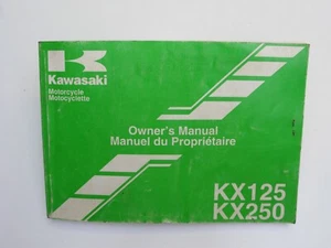2000 Kawasaki KX125 KX250 L2 KX125-L2 Motorcycle Owners Manual OEM 99997-884-02 - Bild 1 von 12