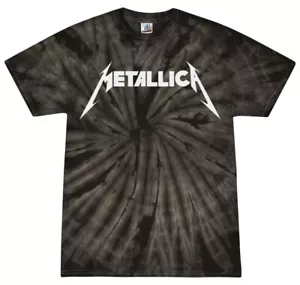 T-shirt Metallica logo tie-dye rock band classica taglia giovani e adulti maglietta cotone - Foto 1 di 8