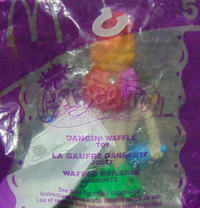  Rare  McDonald's NIP #5  Dancing Waffle Nickelodeon Catscratch  - Picture 1 of 1