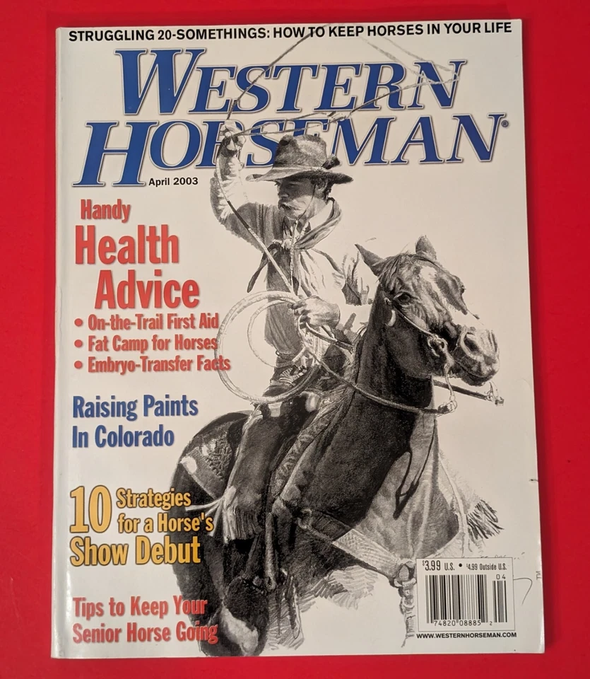 Western Horseman Magazine - April 2003 - Senior Horses / Paint Horse Colorado - Image 1 of 4