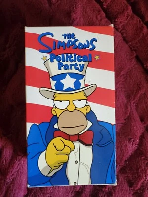 The Simpsons Political Party Box Set (VHS, 2000, 3-Tape Set) - Image 1 of 3