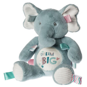 Taggies Stuffed Animal Soft Toy with Sensory Tags, 13-Inches, Dream Big Elephant