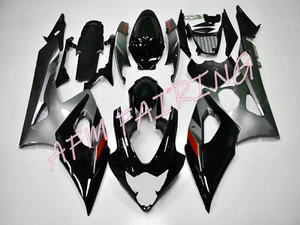 Grey Black ABS Injection Mold Bodywork Fairing Kit Panel for GSXR1000 2005 2006 - Picture 1 of 7