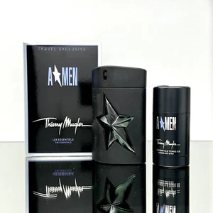 Angel Men THE ESSENTIALS by THIERRY MUGLER 2pc SET 3.4oz EDT+75ml Deo/Stick(BU50 - Picture 1 of 1