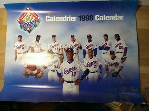 BASEBALL Calendar (1998) MONTREAL EXPOS Felipe Alou, Vladimir Guerrero OF - Picture 1 of 4