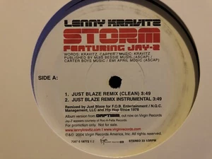 Lenny Kravitz 12” Storm Feat: Jay-Z * VG+ Promo - Foto 1 di 4