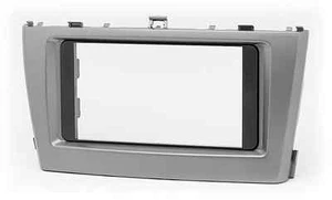 CARAV 11-341 Car Radio Faceplate for Toyota Avensis 2009+ Double Din Silver - Picture 1 of 1