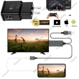 Adaptador 1080P HDMI Espejo AV Cable Teléfono a TV HDTV para iPhone iPad Android - Imagen 1 de 13