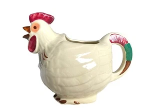 Brocca gallo vintage Shawnee ceramica chanticleer annaffiatoio dipinto a mano USA - Foto 1 di 13