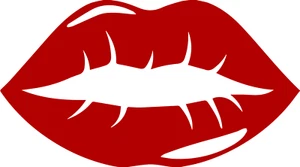 Kiss Lips Vinyl Decal Sticker Free Shipping - Picture 1 of 1