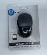ONN Wireless Computer Mouse Powerful 2.4GHz Wireless Connectivity Black New