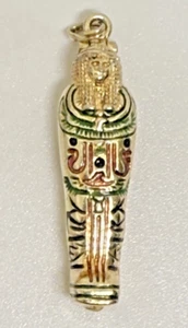 Vermeil & Emaille Ägyptische Wiederbelebung Sarkophag Mumie Medaillon-Museum der Schönen Kunst - Bild 1 von 24