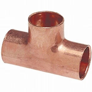 1-1/2" Copper x Copper Tee, WROT Copper Pressure Fitting - Picture 1 of 1