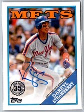 2022 1988 BASEBALL AUTOGRAPHS DARRYL STRAWBERRY AUTO NEW YORK METS #88BA-DST