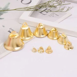 50pcs Gold Small Bell Jingle Bell Wind Chime Bells Mini Christmas Pendants DIY - Picture 1 of 17