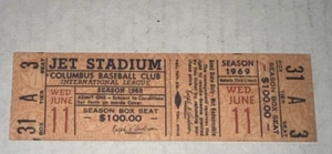 1969 Columbus Jets Clippers Minor League MILB Ticket Stub Future MLB Pros - Picture 1 of 2