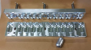 Kabeljau Sinker / Tieftropfengewicht Produktionsform 1 LB (10 Hohlraum) Aluminium CNC - Bild 1 von 6