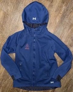 Custom Airbnb Host Under Armour ColdGear Infrared Shield 2.0 Hooded Jacket W-Med - Picture 1 of 15