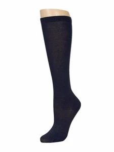 3, 6 ,12 Pairs Lot Women Girl Knee High School Uniform Socks Plain Solid Colors - Picture 1 of 6