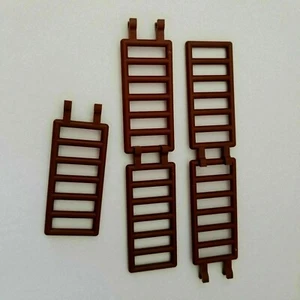 New Lego Bulk Ladder With Clips 5 BROWN Set Lot Potter City Fire GEAR Minfigure - Picture 1 of 1