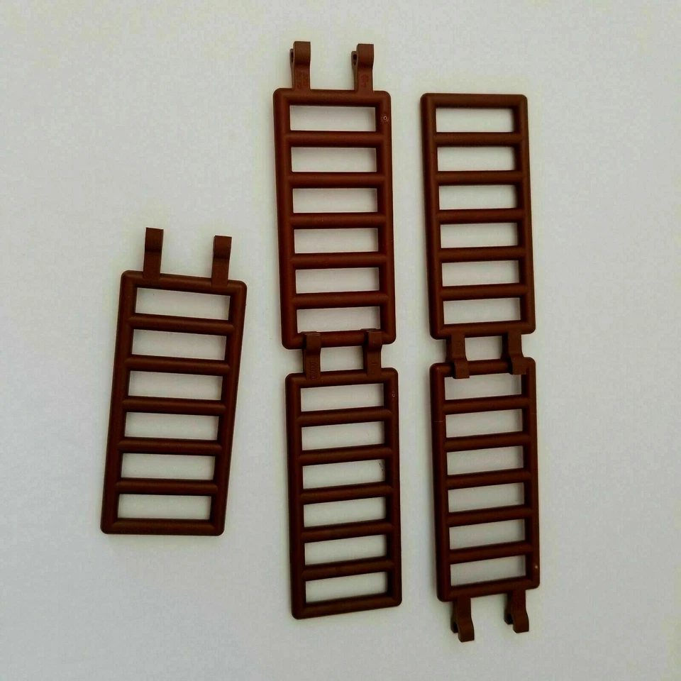 Nuevo Lego Escalera a Granel con Clips 5 MARRÓN Set Lote Potter City Fire GEAR Minifigura Foto 1 de 1