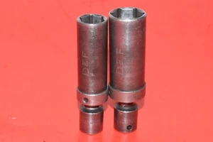 Snap-On 3/8" Drive Universal 5/8" & 13/16" Deep Spark Plug Impact Swivel Sockets - Picture 1 of 7
