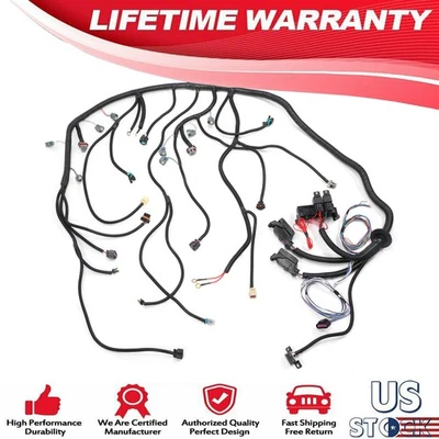 Wiring Harness Fits LS3 LS2 6.2L 6L80E 6L90E 58X DBW 2006-2015 USA TR6060 US - Image 1 of 4