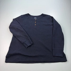 Camisa Duluth Henley Para Hombres 2XL XXL Azul Manga Larga Teramal Exterior Informal - Imagen 1 de 7