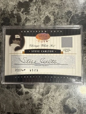 Steve Carlton 2004 corte certificado hoja 25/25 - reliquia automática Foto 1 de 2