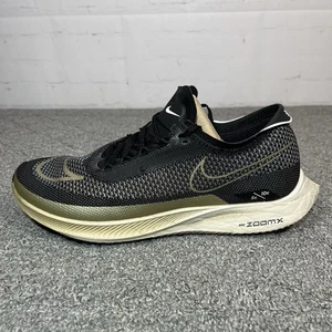 Nike ZOOMX Streakfly Running Shoes Mens Size 10 Black Metallic Gold Grain - Picture 1 of 15
